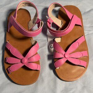 TODDLER PINK  SUMMER GIRL SANDALS SIZE:9
